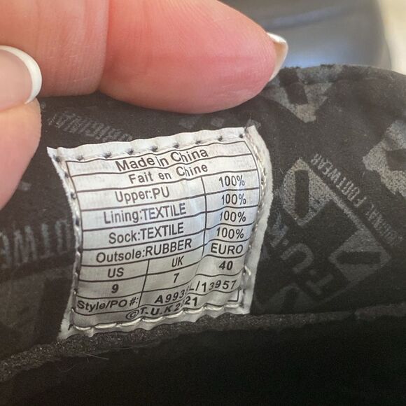 T.U.K. Black TUKskin™ Fringe Loafer Platform - Picture 12 of 12